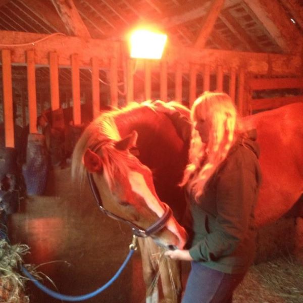 Janine with a horse